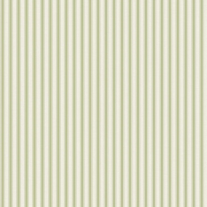Chirico Green Ticking Stripe Wallpaper
