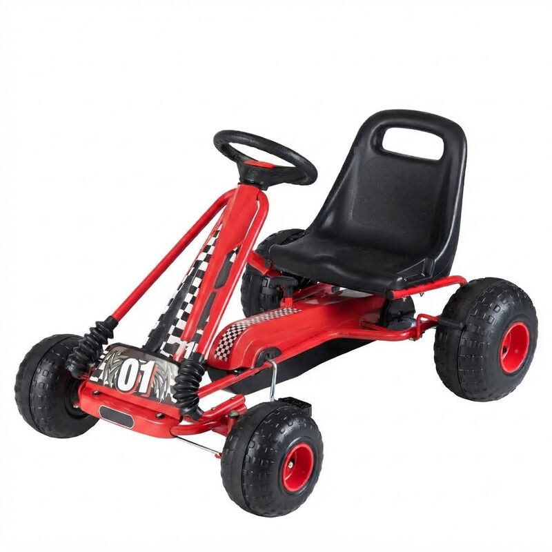 4 Wheel Pedal Go Kart for Kids with Adjustable Seat and All Terrain Wheels image number 3