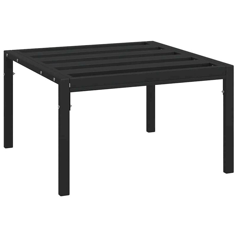 Garden Coffee Table Black Powder-coated steel Small Durable
