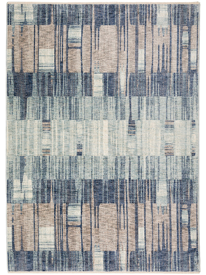 Neola NA11 Navy 3' x 5' Rug