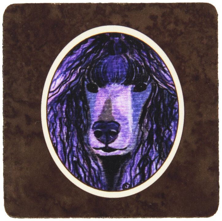 Caroline's Treasures SS8800FC Poodle Foam Coasters (Set of 4), 3.5 H x 3.5 W, Multicolor