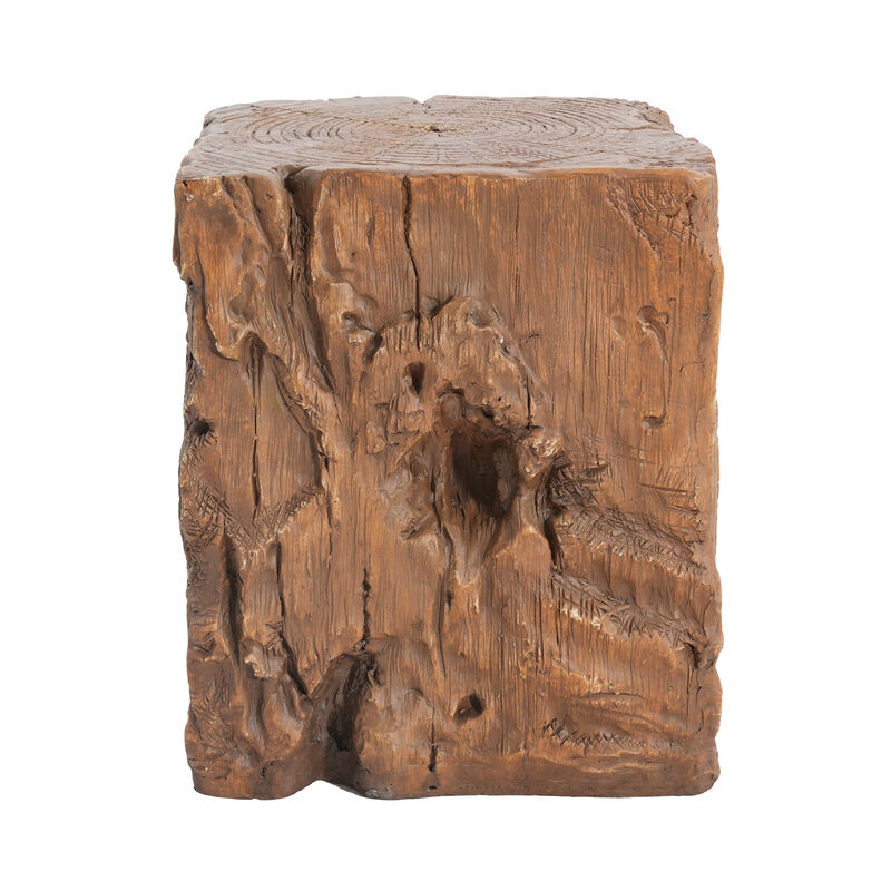 Christopher Knight Home Chasey Rustic Outdoor Stump Shape Lightweight Concrete Side Table image number 5