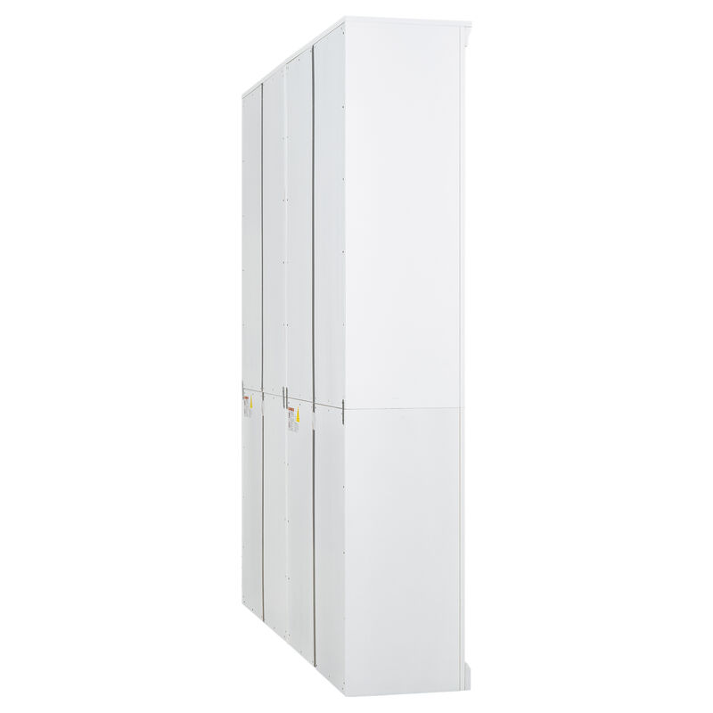 Whisen 83" Bookcase Suite, 5-Tier LED Light Solid Wood MDF for Living Room Home Office image number 2