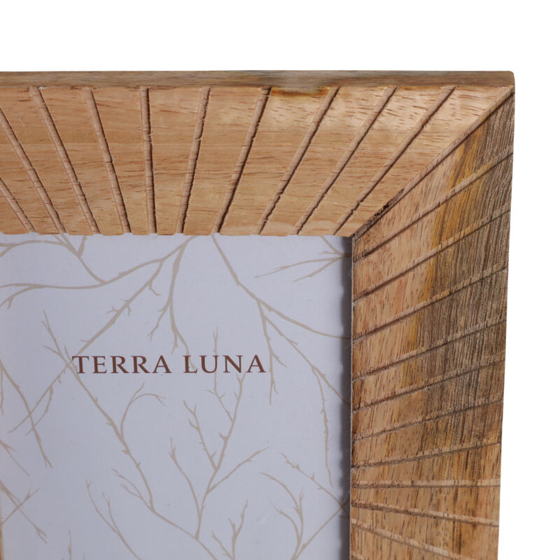 4x6 Wood Starburst Photo Frame, Natural image number 5