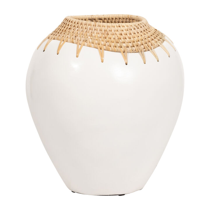Terracotta 10"H Vase
