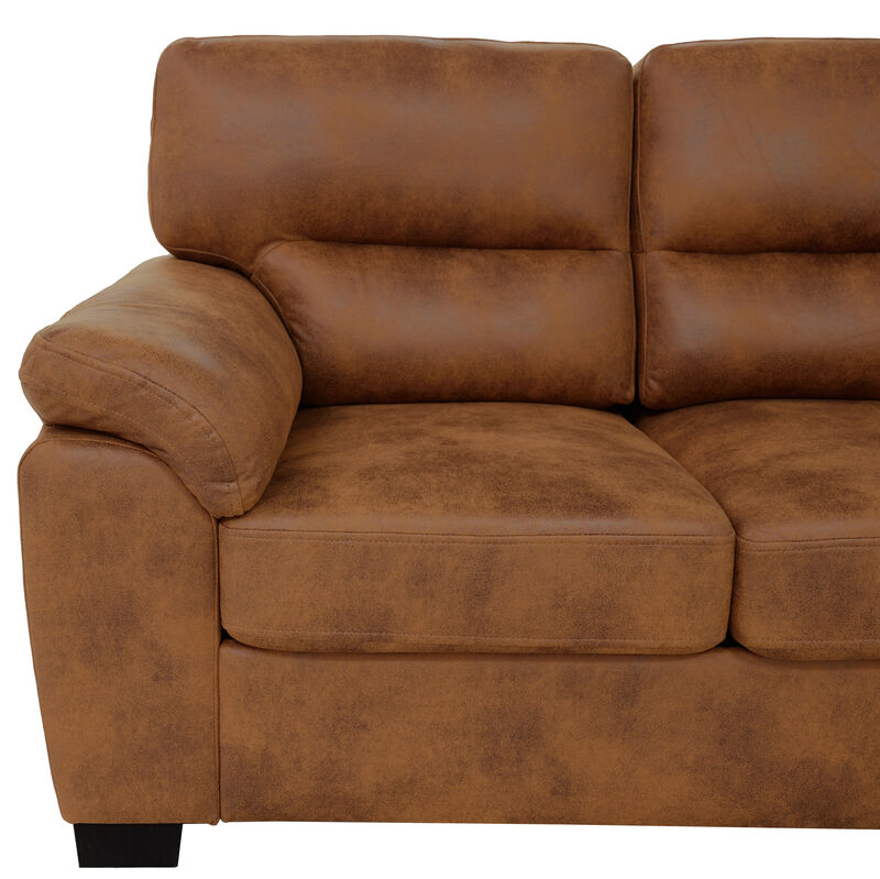 Domord Modern 81" Foil Fabric Sofa image number 6