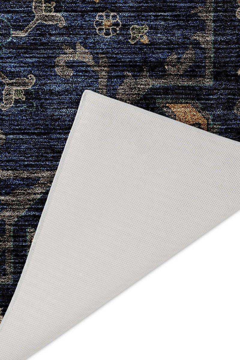 Silk Road SR6 Navy 8' Round Rug image number 3