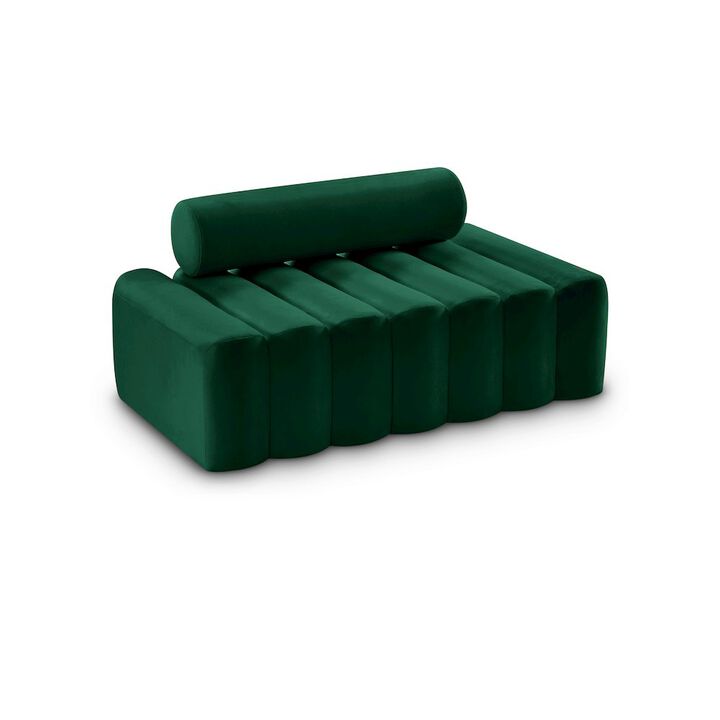 Meridian Furniture Melody Green Velvet Loveseat