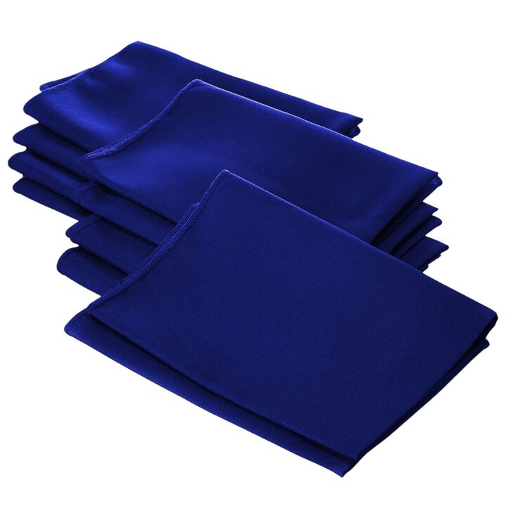 Polyester Poplin Cloth Napkins 18 by 18 Inch, Pack of 10 for Parties