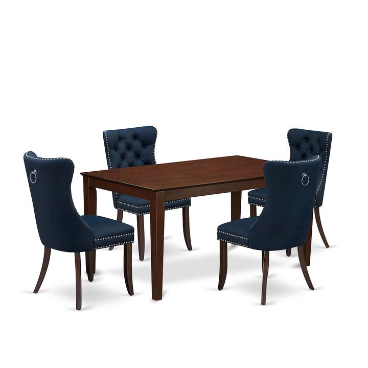 5 Piece Dining Room Table Set Consists of a Rectangle Kitchen Table