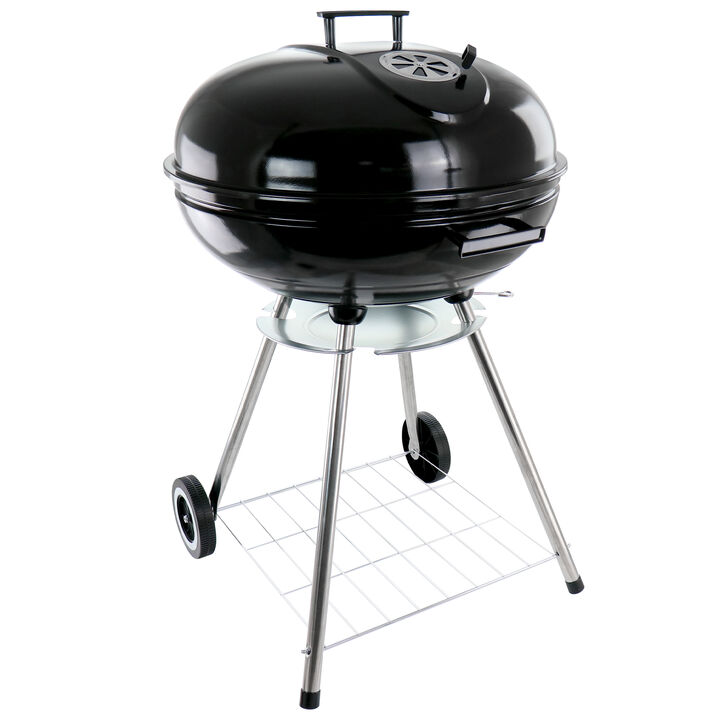 Better Chef 22 Inch Charcoal Barbecue Grill in Black