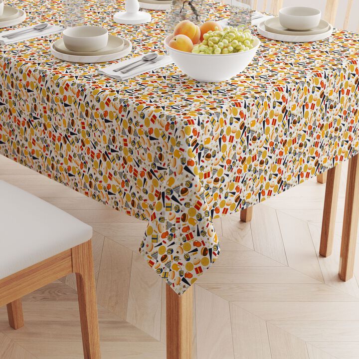 Fabric Textile Products, Inc. Square Tablecloth, 100% Polyester, Hanukkah Celebration Essentials
