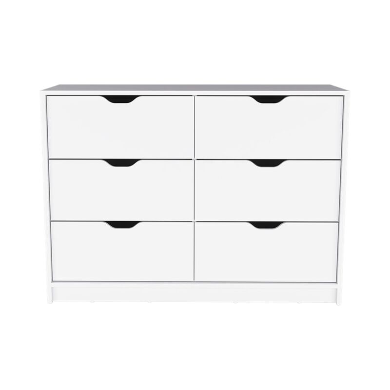 HomeRoots 42" Black Four Drawer Dresser image number 0