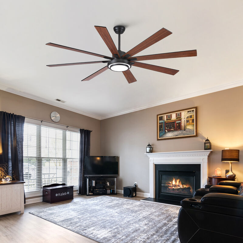ELEMENT ACE 72 Inch Large Smart Ceiling Fan with Integrated LED Lighting, Reversible Air Direction, Dimmable Color Temperature, Remote App and Voice Control for Indoor Home Use image number 5