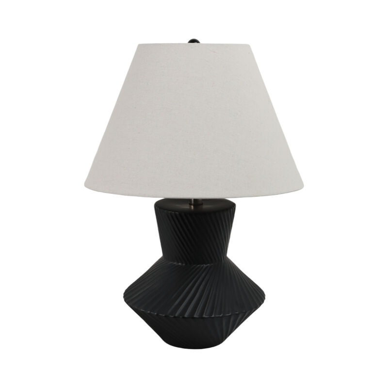 23" Ribbed Totem Table Lamp image number 0