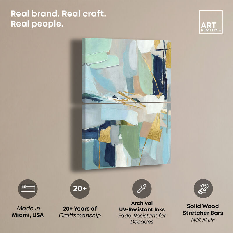 Muted Harmony I - Ira Comleva Abstract Canvas Print by Art Remedy image number 2
