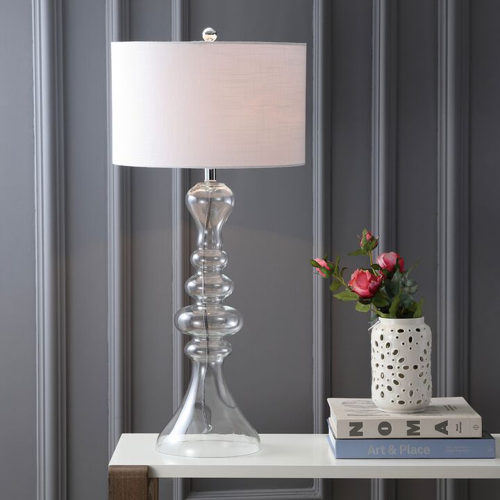 Madeline Curved Glass LED Table Lamp
