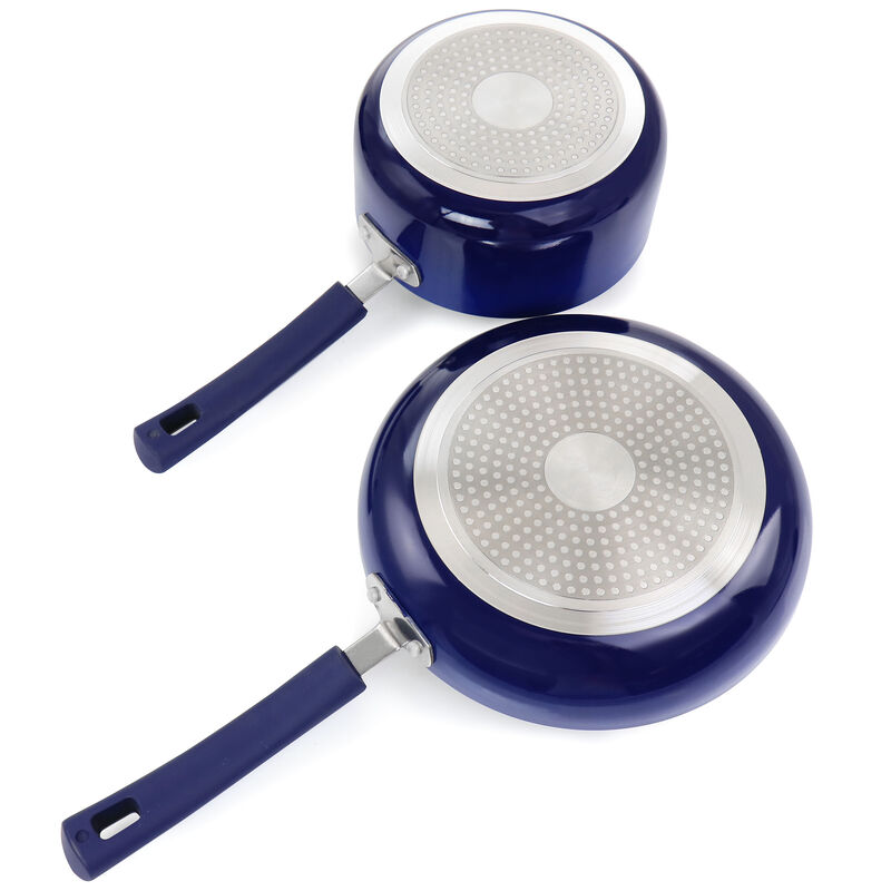 Oster 7 Piece Non Stick Aluminum Cookware Set in Blue