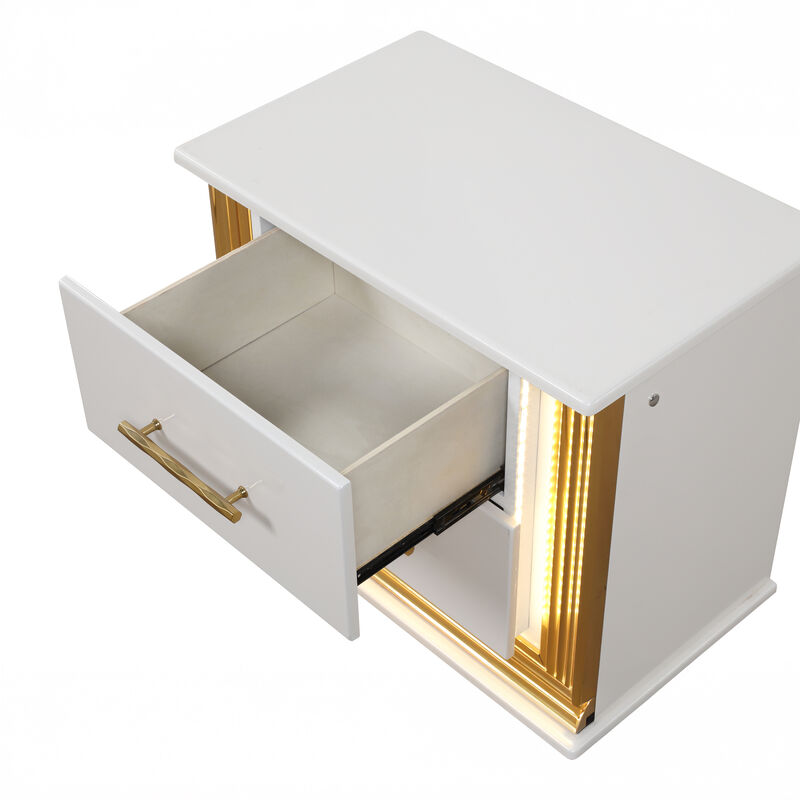 Trevolique 2-Drawer LED Nightstand image number 6