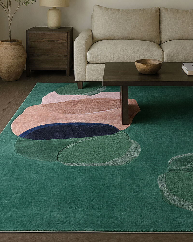 Layered Form Divya Alpine Green 12'X15' Rug image number 5
