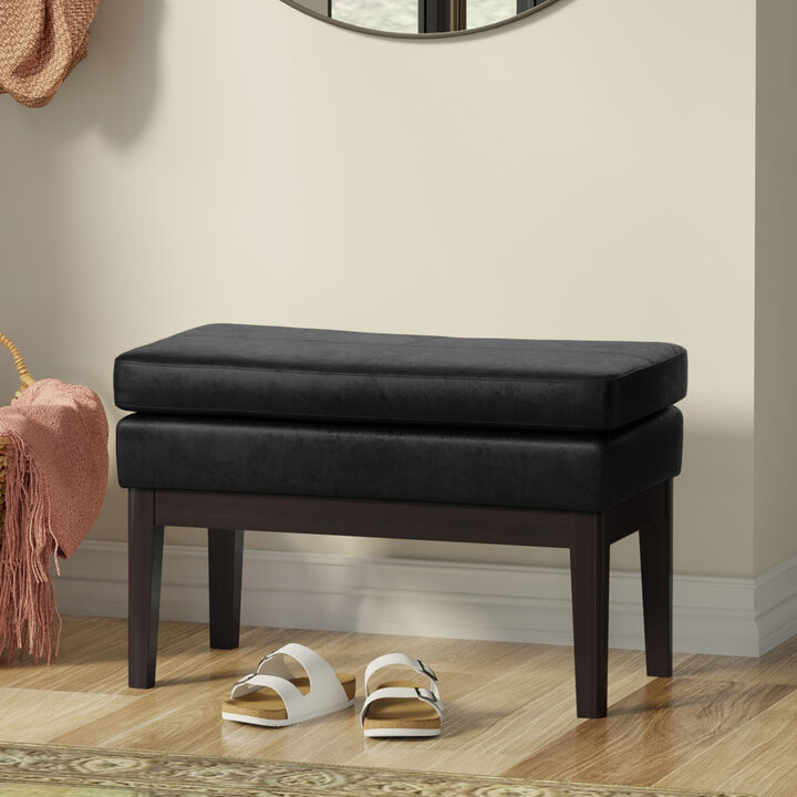 Simpli Home Carlson Small Ottoman Bench