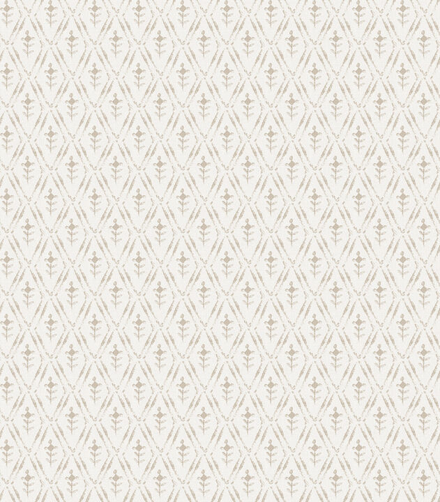 Tillie Taupe Diamond Floral Wallpaper