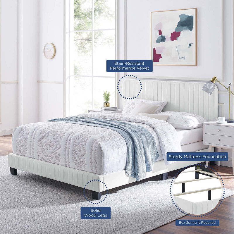 Modway - Celine Channel Tufted Performance Velvet King Bed image number 6