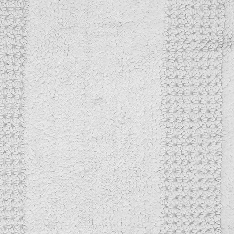 Perthshire Platinum Collection Beautiful Cotton Bath Rug Features Classic Racetrack Design Rug Light Blue