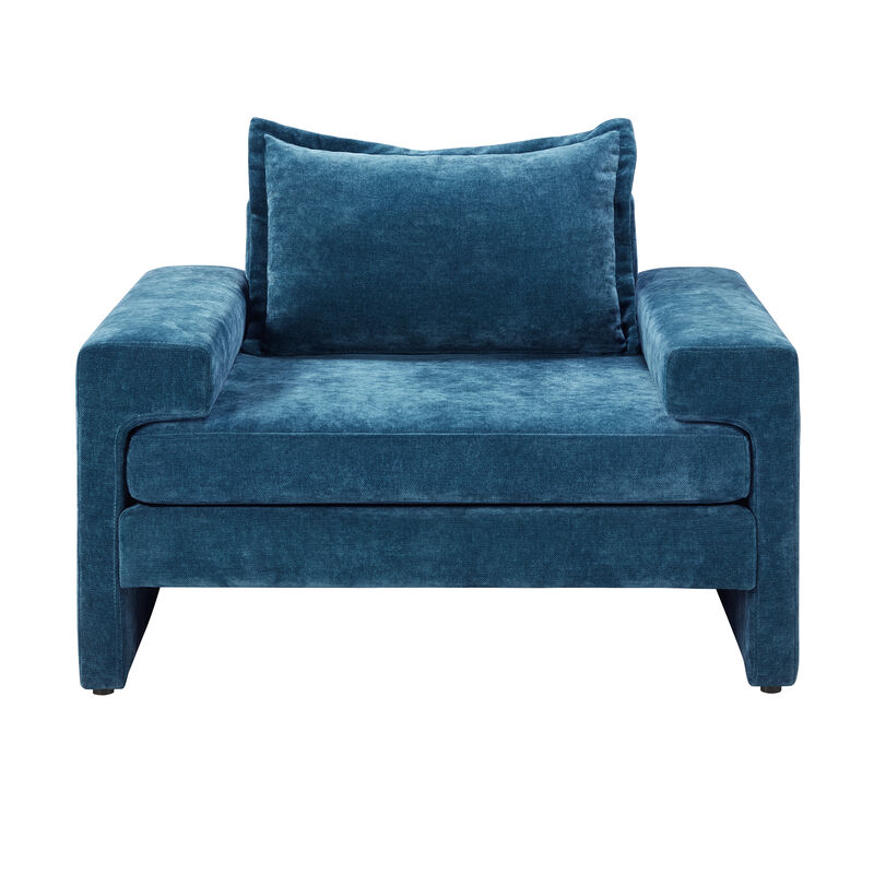 Merax Oversized Chenille Upholstered Accent Chair