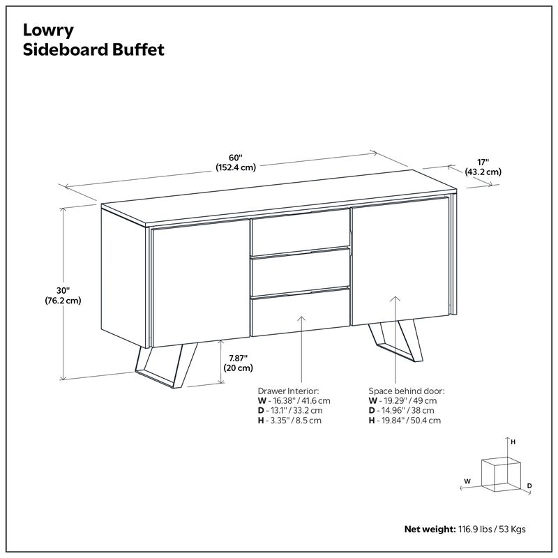 Simpli Home Lowry Sideboard Buffet image number 7