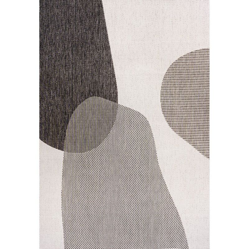 Zia Modern Geometric Organic Shapes Indoor/Outdoor Area Rug