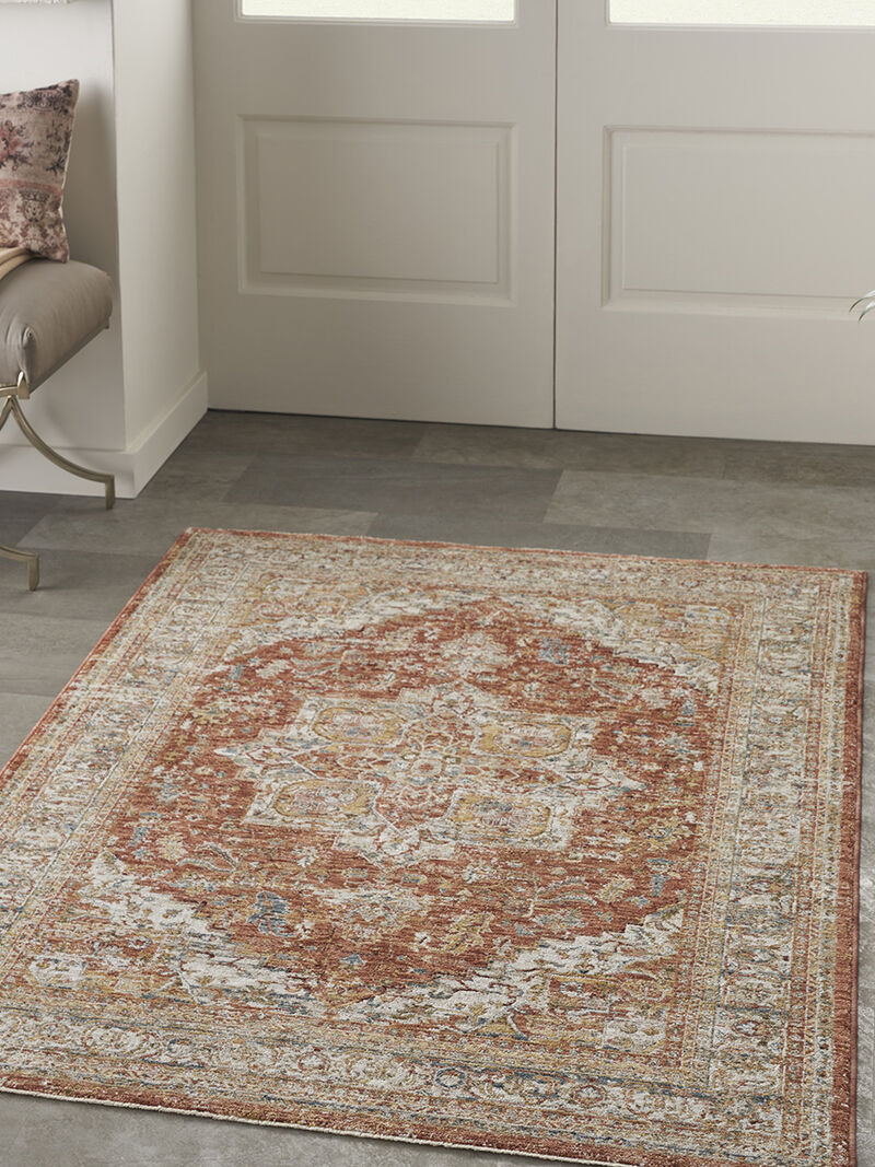 Sahar SHR06 Ivory/Multicolor 3'11" x 5'11" Rug