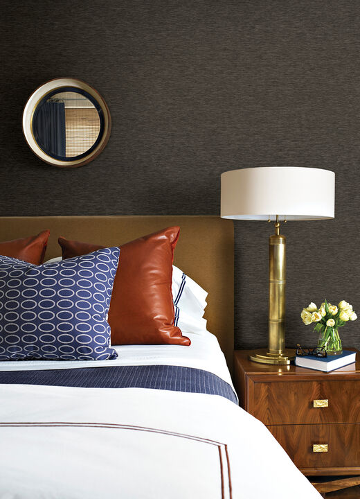 Jia Charcoal Paper Weave Wallpaper