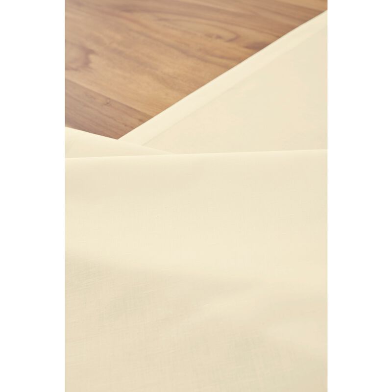 Solino Home Cotton Linen Table Runner - Dru - Cotton Linen Plain