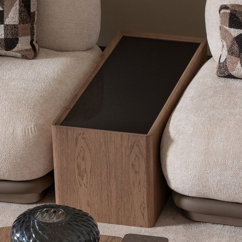 Bristol Point Sectional Table - Saddle Brown image number 2