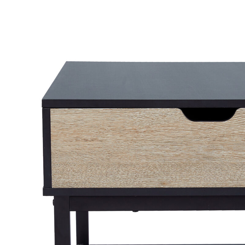 Bryson Two-Tone Lift Top Coffee Table Desk with Storage, Black image number 4