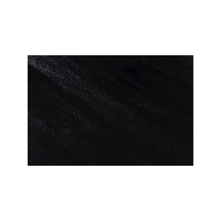 Porter Designs Udo Solid Wood Dining Table, Black