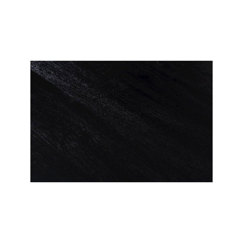 Porter Designs Udo Solid Wood Dining Table, Black