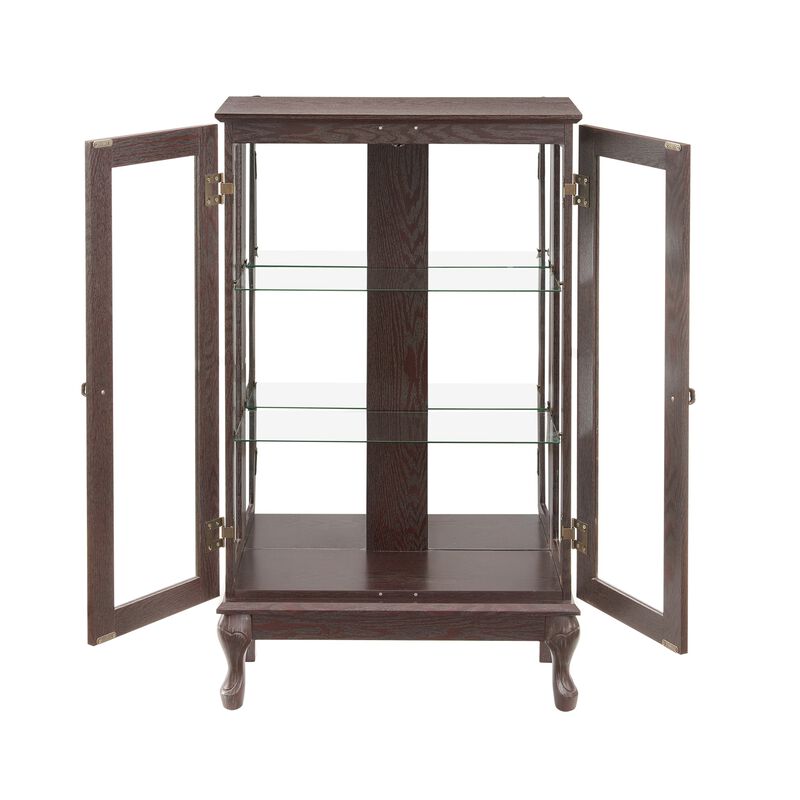 25.98 in. Display Cabinet with 2 Glass Doors