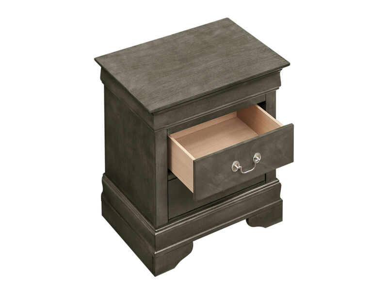 Louis Philippe 2-Drawer Nightstand (24 in. H X 21 in. W X 16 in. D) image number 3