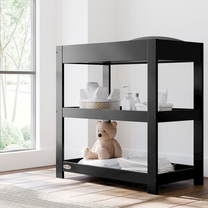 Graco Customizable Changing Table with Water-Resistant Changing Pad - (Black)