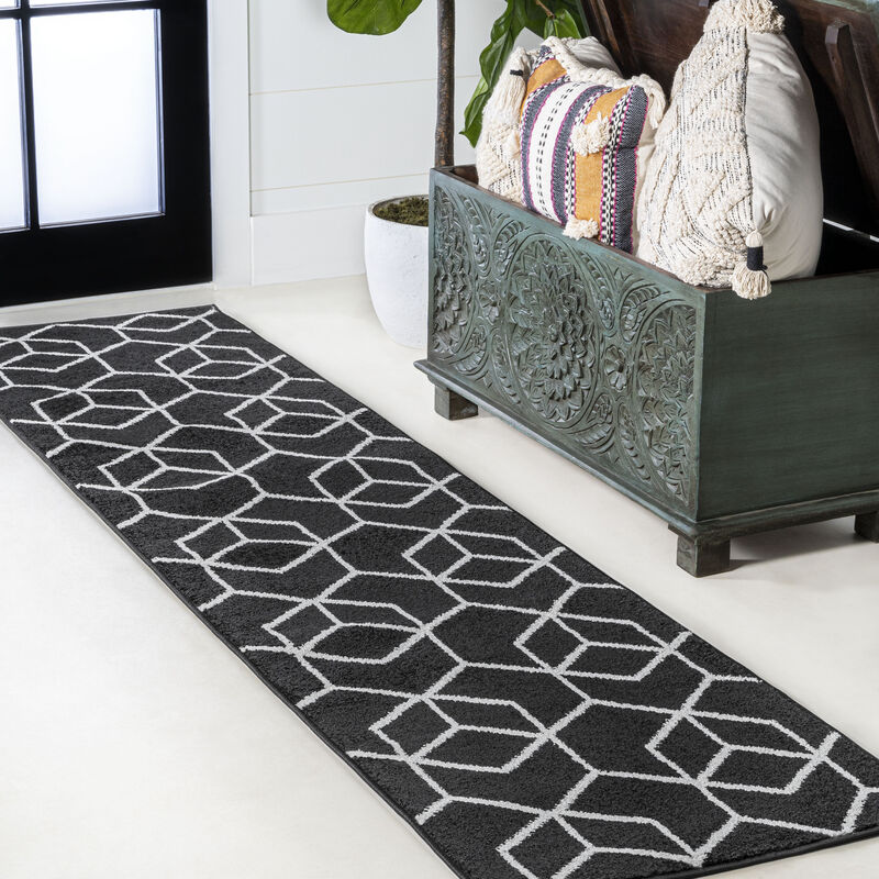 Tumbling Blocks Modern Geometric Area Rug