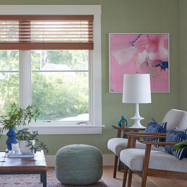 Dunstan Green Basketweave Wallpaper