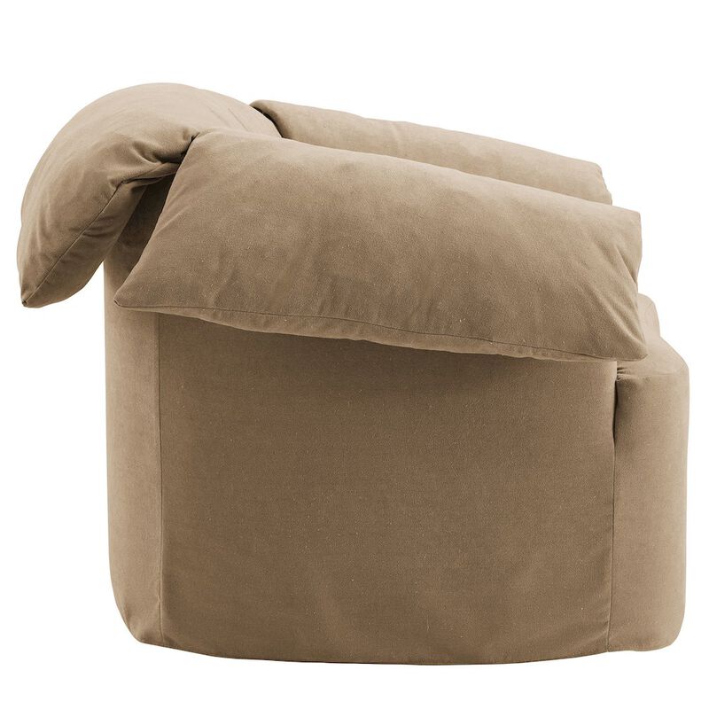 Lark Slipcovered Fabric Oversized Armchair image number 3