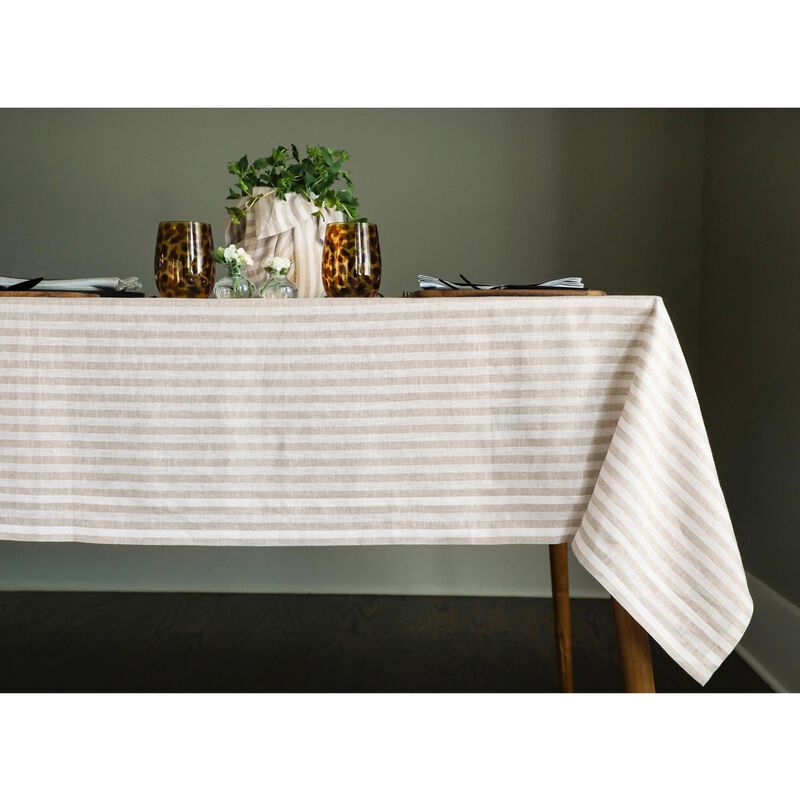 Linen Tablecloth - Amalfi Stripe image number 0