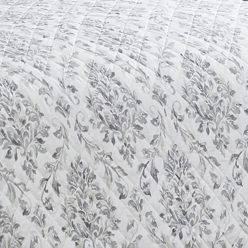 RT Designers Collection Melrose Skyler 3-Pieces Elegant Stitched Quilt Set OB Queen Multicolor