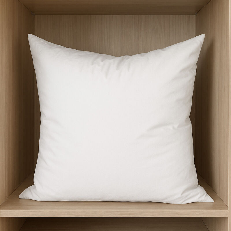 HomeRoots 22" White Cotton Down Blend Throw Pillow Insert image number 1