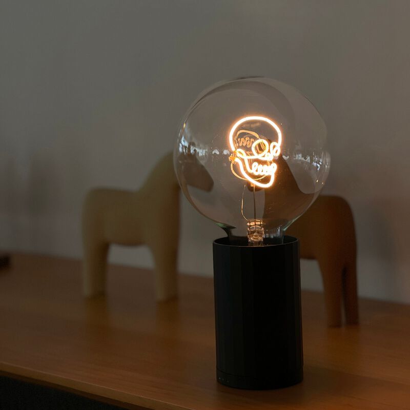 Bulb SKULL Amber with Base Table Lamp PORTABLE Pop image number 4