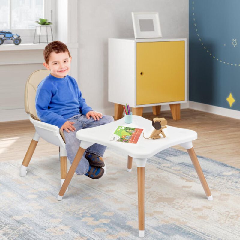 Hivvago 5-in-1 Baby Wooden Convertible High Chair image number 2