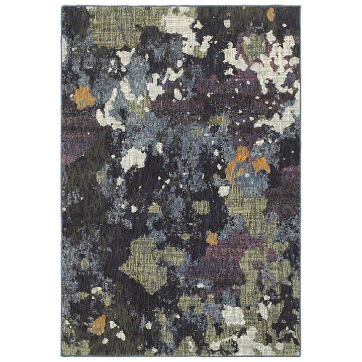 Oriental Weavers  3 ft.   2 in. Evolution Contemporary Area Rug Navy